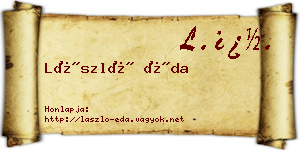László Éda névjegykártya